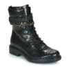 Mjus CAFE SNAKE Negro Botines Mujer
