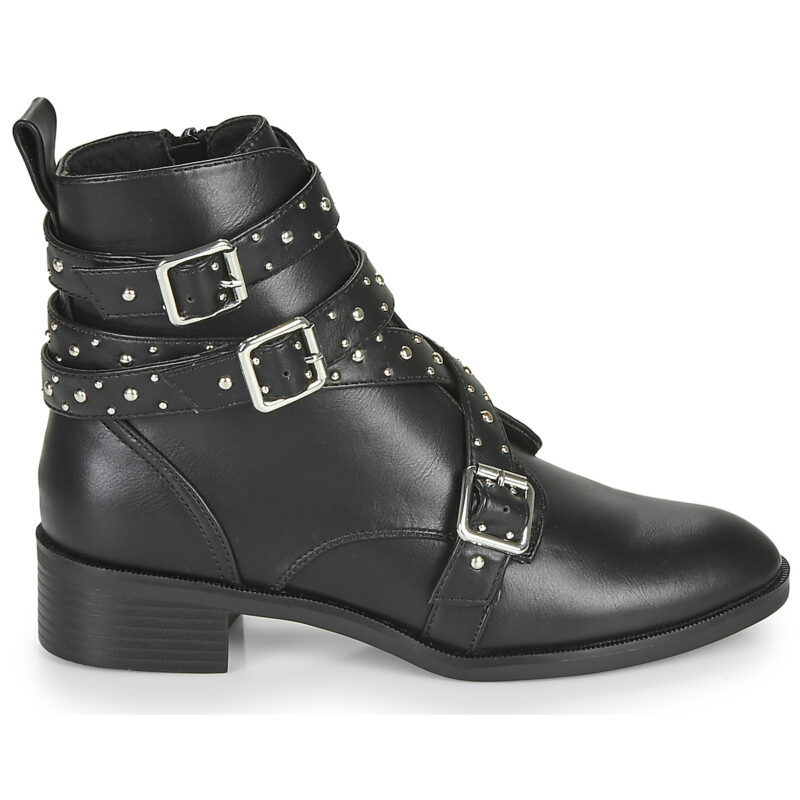 Only BRIGHT 14 PU STUD BOOT Black Women's Ankle Boots - 2
