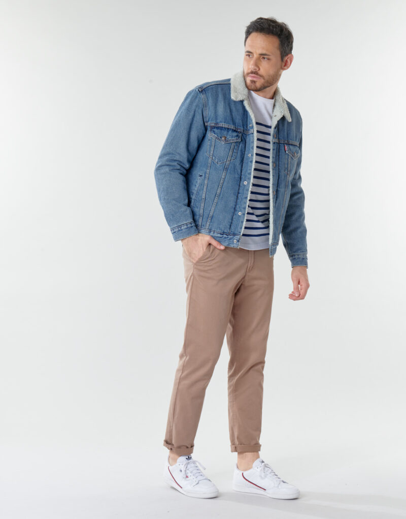 Giacca in jeans Levis TYPE 3 SHERPA TRUCKER Blu Giacche in jeans Uomo - 3