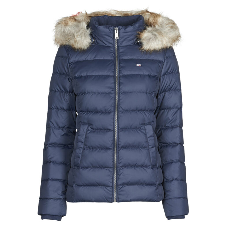 Piumino  Tommy Jeans  TJW BASIC HOODED DOWN JACKET  Marine -   Piumini Donna - 1