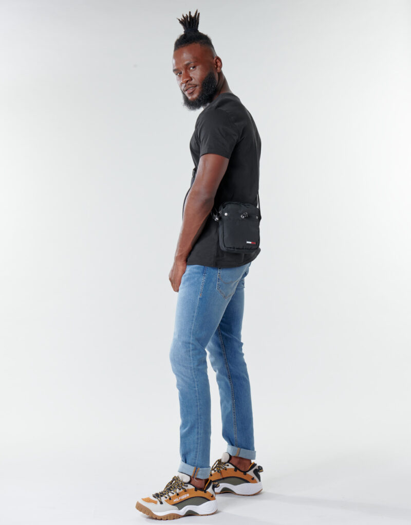 T-shirt  Tommy Jeans  TJM ORIGINAL JERSEY TEE  Nero T-shirt maniche corte Uomo - 3