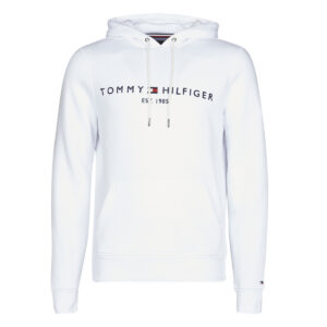 Felpe con cappuccio  Tommy Hilfiger  TOMMY LOGO HOODY  Bianco -  Felpe con cappuccio Abbigliamento Uomo