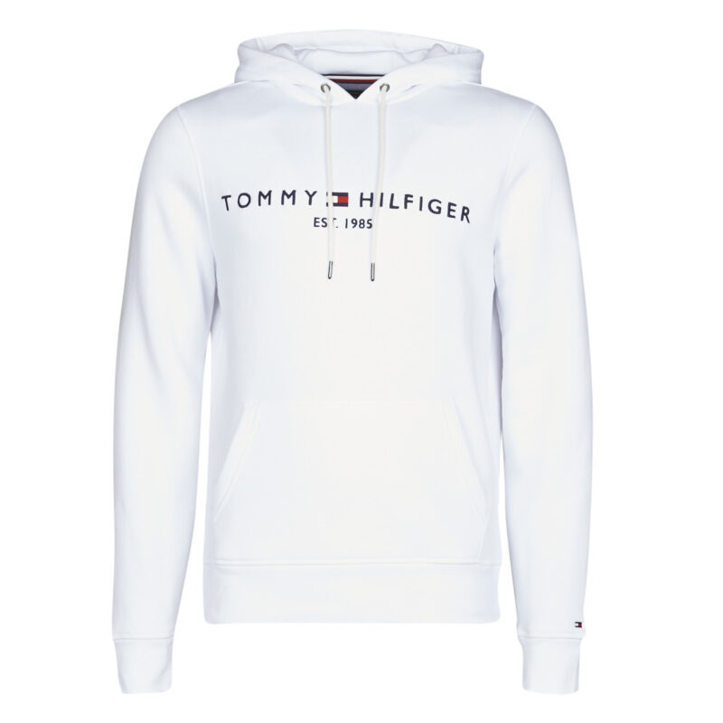 Felpe con cappuccio Tommy Hilfiger TOMMY LOGO HOODY Bianco Felpe con cappuccio Uomo - 1