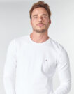 Tommy Hilfiger STRETCH SLIM FIT LONG SLEEVE TEE White Long-sleeved T-shirts Men - 5