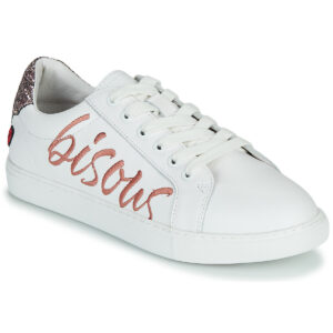 Bons baisers de Paname  SIMONE BISOUS  Bianco -  Sneakers basse Donna