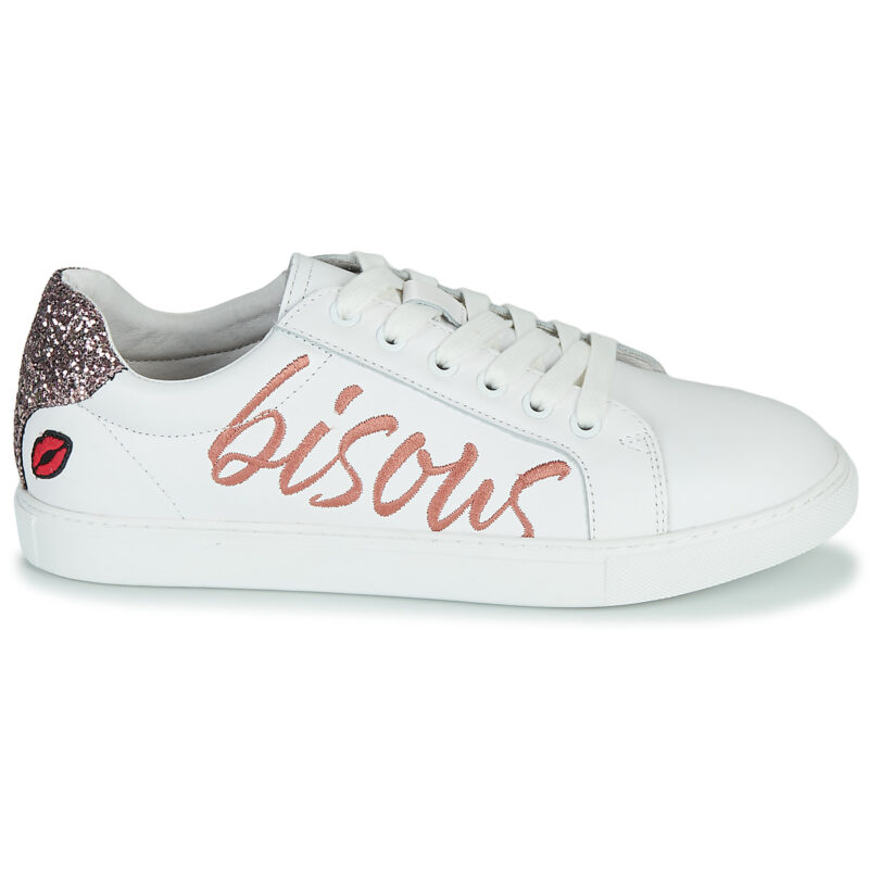 Bons baisers de Paname SIMONE BISOUS Bianco Sneakers basse Donna - 2