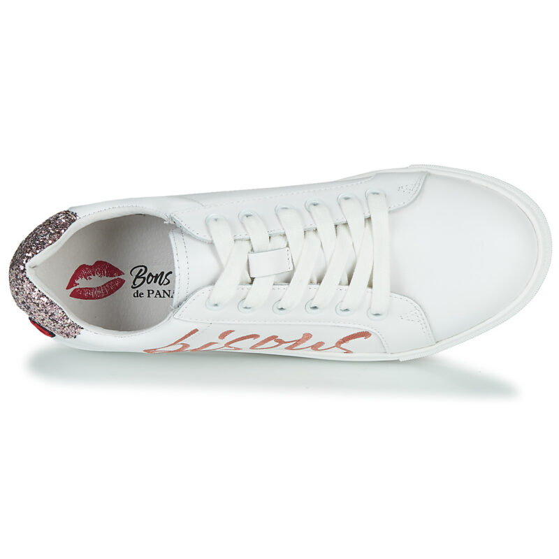 Bons baisers de Paname SIMONE BISOUS Bianco Sneakers basse Donna - 6