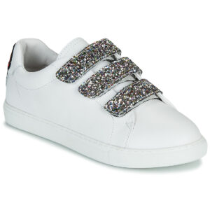 Bons baisers de Paname  EDITH GLITTER TONGUE  Bianco -  Sneakers basse Donna