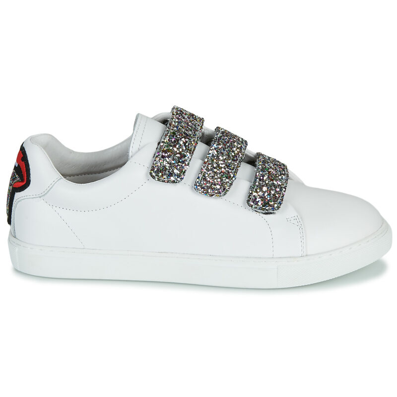 Bons baisers de Paname EDITH GLITTER TONGUE Bianco Sneakers basse Donna - 2