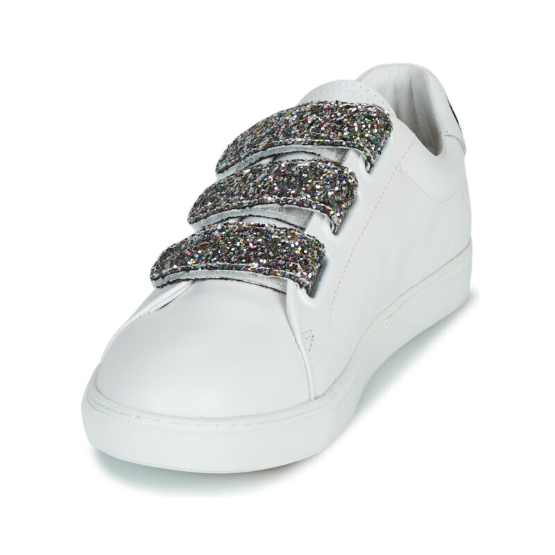 Bons baisers de Paname EDITH GLITTER TONGUE Bianco Sneakers basse Donna - 3