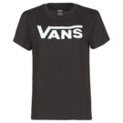 Camiseta Vans FLYING V CREW TEE Negra Camiseta de manga corta Mujer - 1