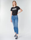 Camiseta Vans FLYING V CREW TEE Negra Camiseta de manga corta Mujer - 3