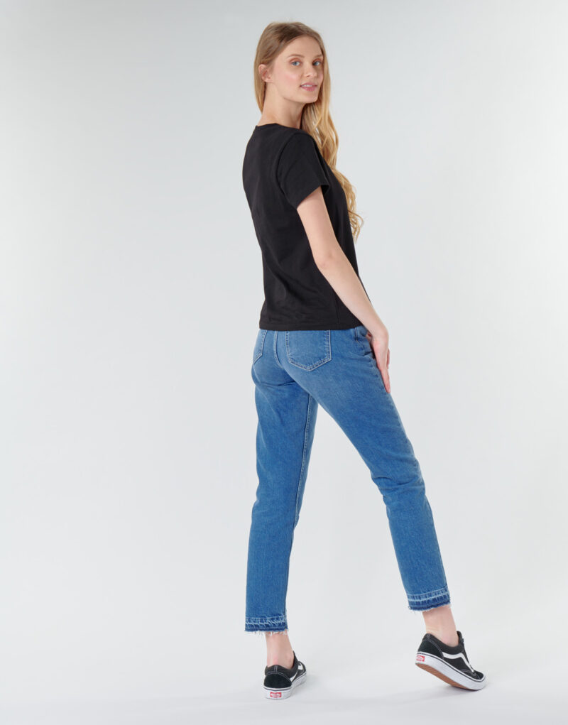 Camiseta Vans FLYING V CREW TEE Negra Camiseta de manga corta Mujer - 4