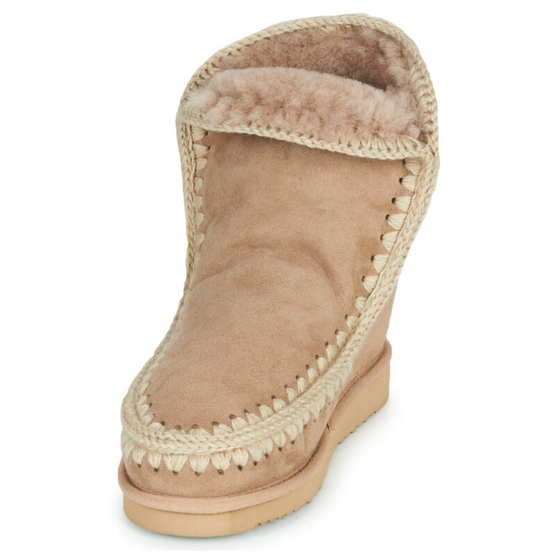 Mou Bottines ESKIMO INNER WEDGE SHORT beiges pour femmes - 3