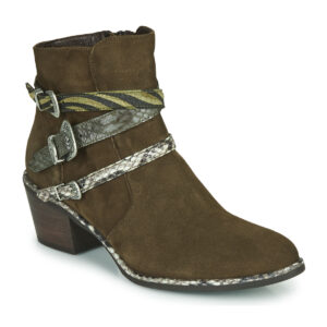 Regard  NAPOLI V3 VELOURS MILITARE  Kaki -  Stivaletti Donna
