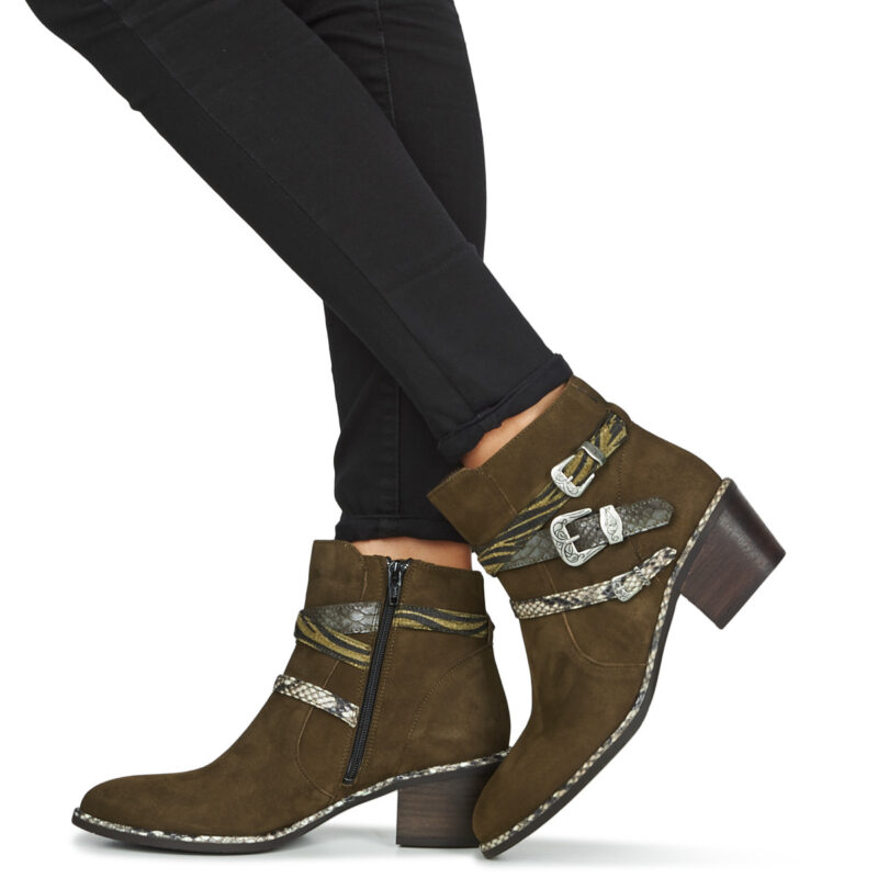 Regard NAPOLI V3 VELOURS MILITARE Kaki Stivaletti Donna - 8