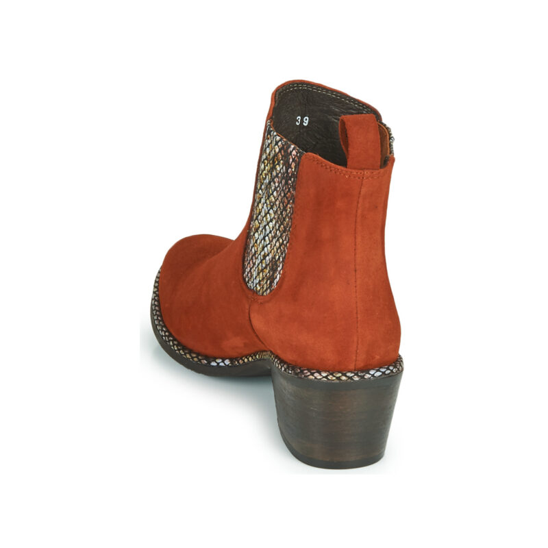Regard NOISY V3 VELOURS TUILE Rosso Stivaletti Donna - 5