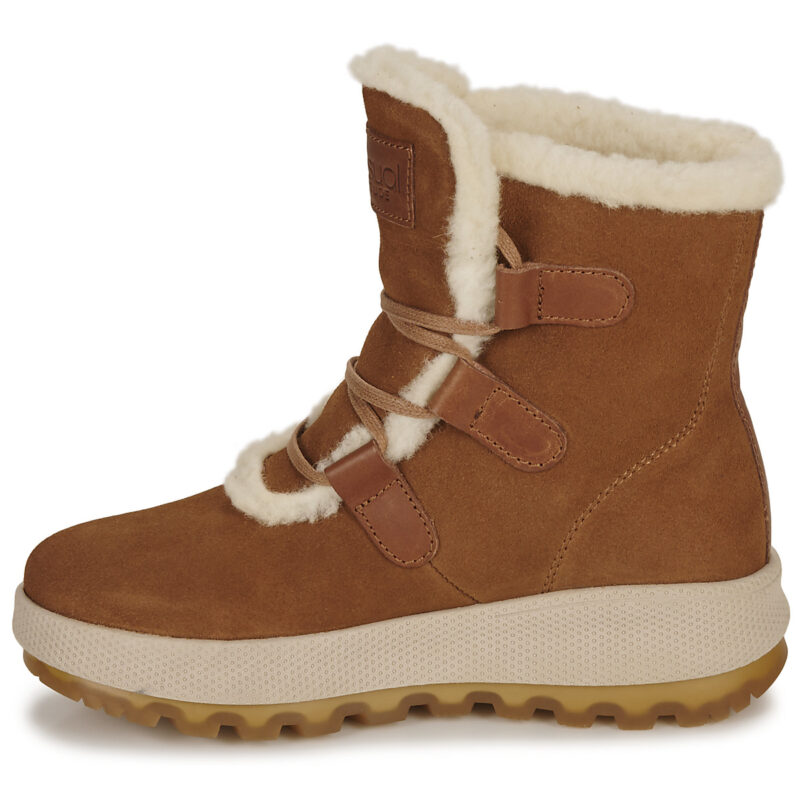 Casual Attitude NAREIGNE Braune Damen-Schneestiefel - Gr&ouml;&szlig;e 4
