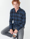 Camicia a maniche lunghe Only & Sons ONSGUDMUND Blu Camicie a maniche lunghe Uomo - 5