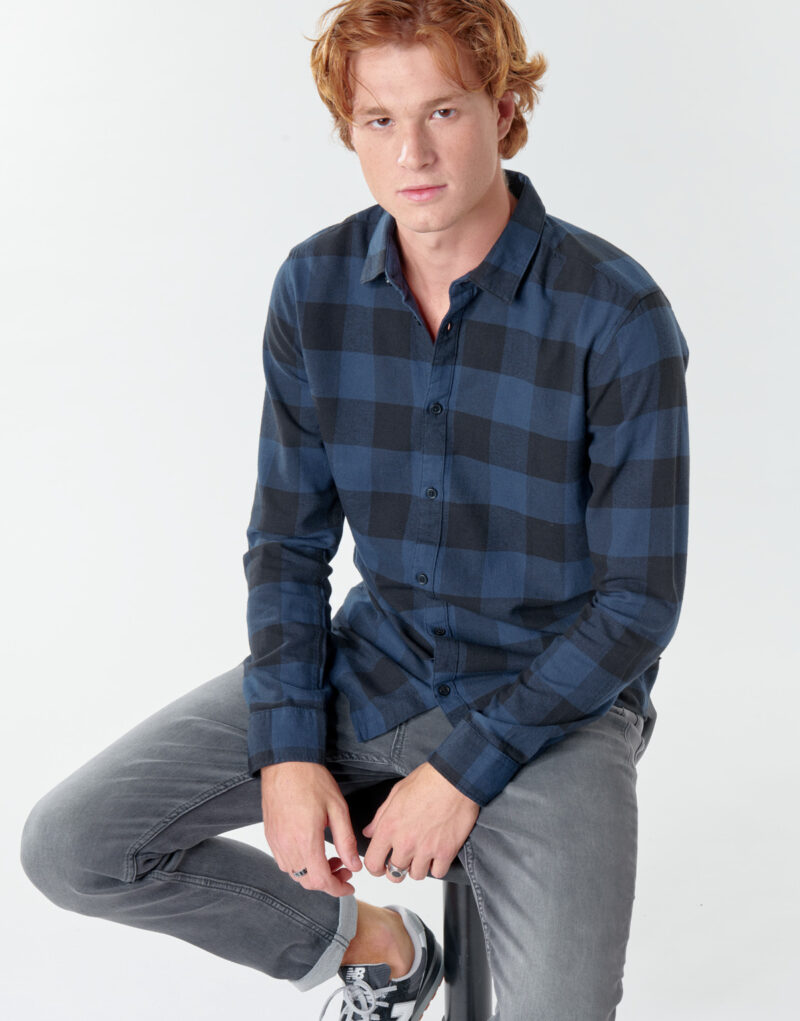 Camicia a maniche lunghe Only & Sons ONSGUDMUND Blu Camicie a maniche lunghe Uomo - 5