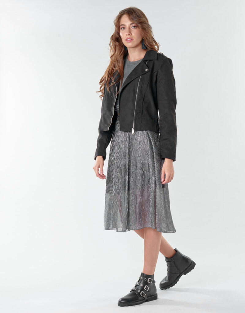 Lederjackeelle JDY JDYNEUE PEACH Schwarze Jacken in pelle Frau - 3