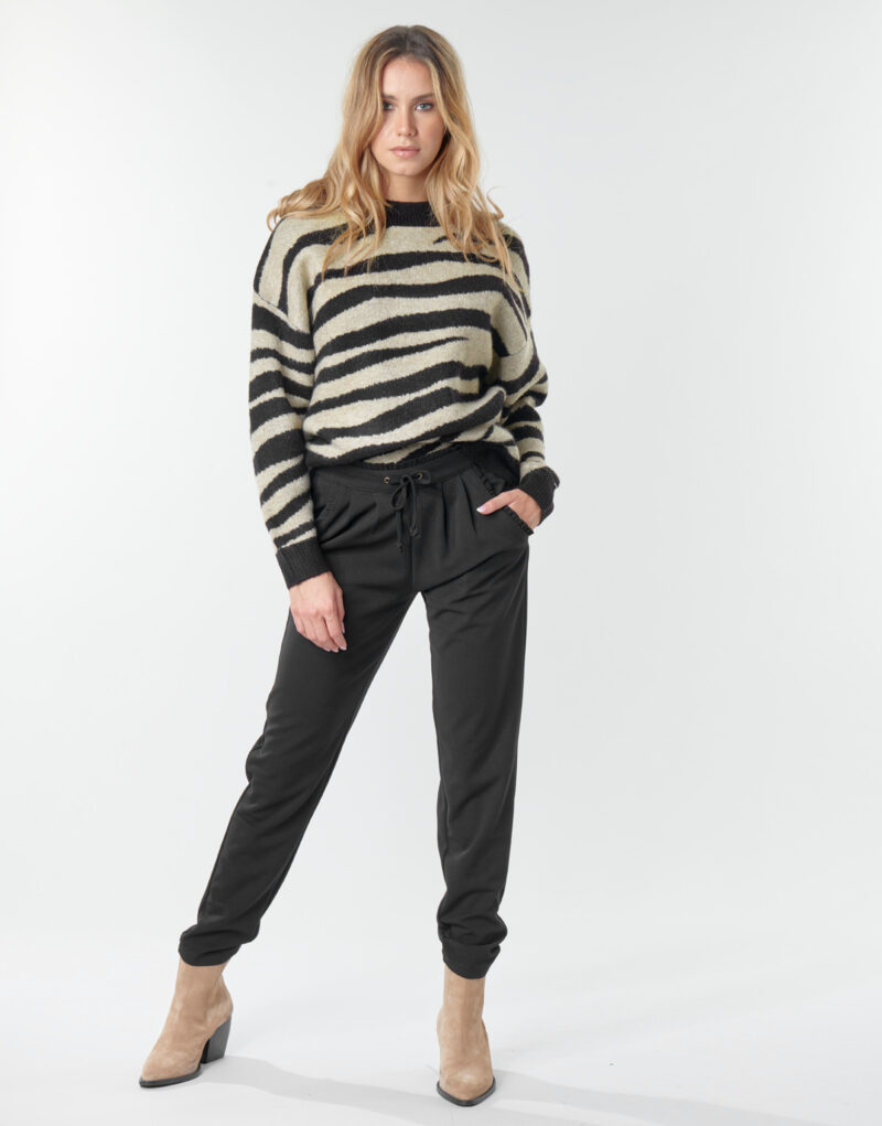 Pantaloni morbidi / Pantaloni alla zuava JDY JDYCATIA Nero Pantaloni morbidi / Pantaloni alla zuava Donna - 2