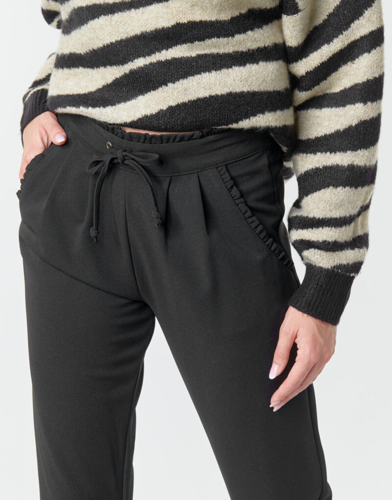 Pantaloni morbidi / Pantaloni alla zuava JDY JDYCATIA Nero Pantaloni morbidi / Pantaloni alla zuava Donna - 5