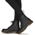 Dr. Martens  1460 BLACK GREASY  Nero -  Stivaletti Uomo - 8
