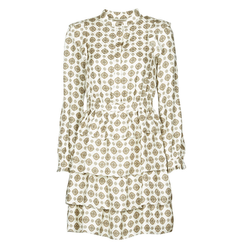 Short dress MICHAEL Michael Kors LUX MEDLN PINDOT DRS Beige Abiti corti Donna - 1