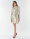 Short dress MICHAEL Michael Kors LUX MEDLN PINDOT DRS Beige Abiti corti Donna - 2