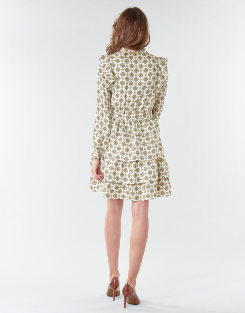 Short dress MICHAEL Michael Kors LUX MEDLN PINDOT DRS Beige Abiti corti Donna - 4