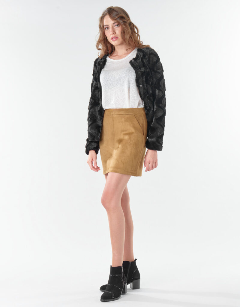 Gonne corte Vero Moda VMDONNADINA Marrone Gonne corte Donna - 3