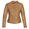 Giacca in pelle Only ONLBANDIT Marrone Giacche in pelle Donna