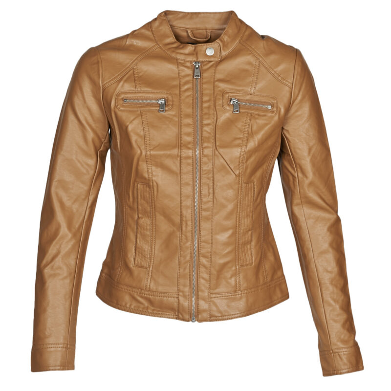 Leather jacketelle Only ONLBANDIT Brown Leather jacketselle Donna - 1