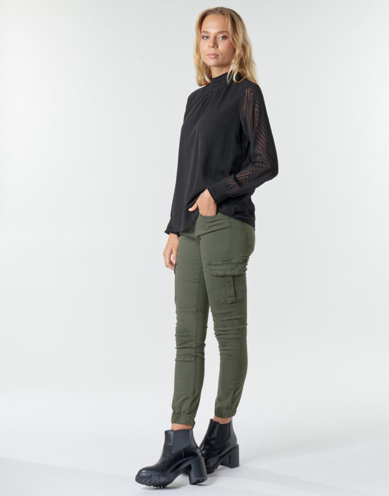 Cargohose Only ONLMISSOURI Khaki Cargohose f&uuml;r Damen - 3