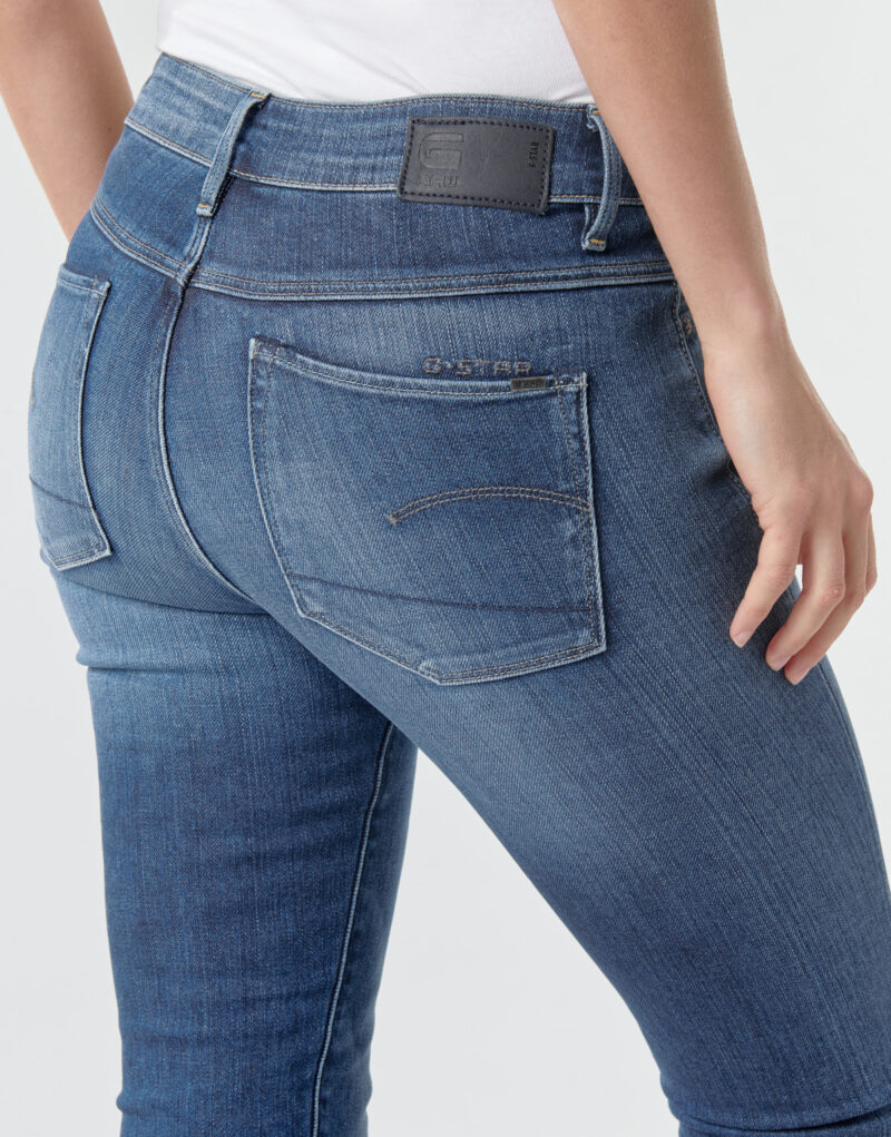 Jeans skynny G-Star Raw 3301 Ultra High Super Skinny Wmn Blu Jeans skynny Donna - 5