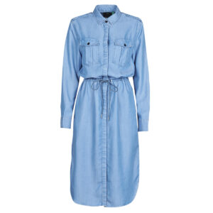 Abito   G-Star Raw  Rovic maxi shirt dress ls  Blu -   Abiti Lunghi Donna