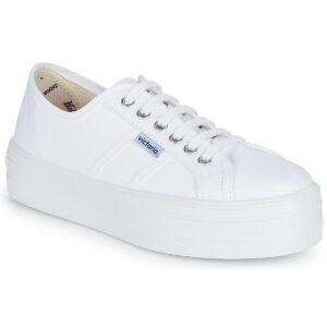 Victoria  BLUCHER LONA PLATAFORMA  Bianco -  Sneakers basse Donna