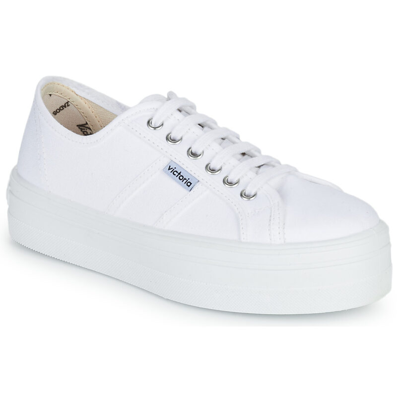 Victoria  BLUCHER LONA PLATAFORMA  Bianco Sneakers basse Donna - 1