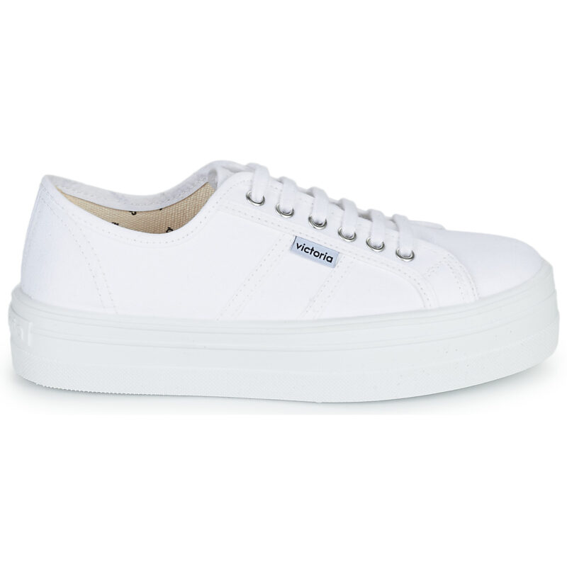 Victoria  BLUCHER LONA PLATAFORMA  Bianco Sneakers basse Donna - 2