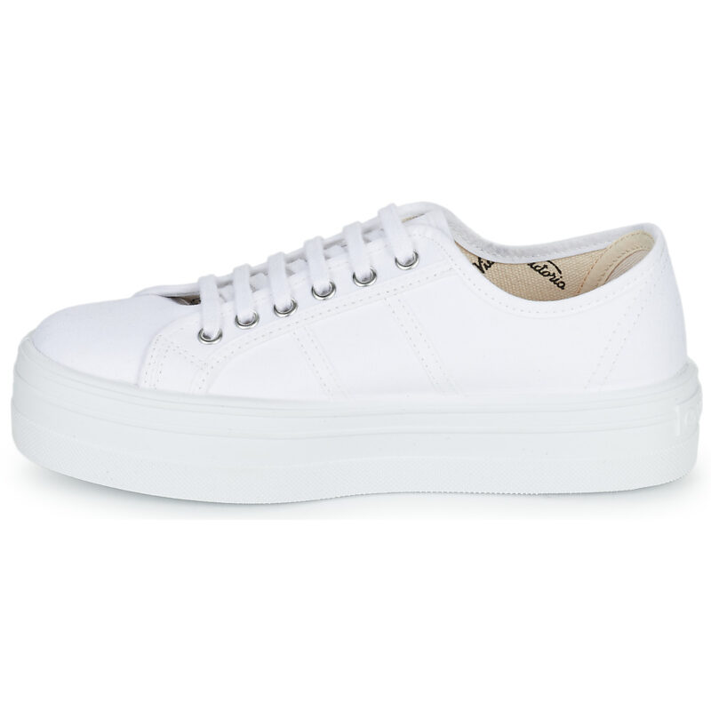 Victoria  BLUCHER LONA PLATAFORMA  Bianco Sneakers basse Donna - 4
