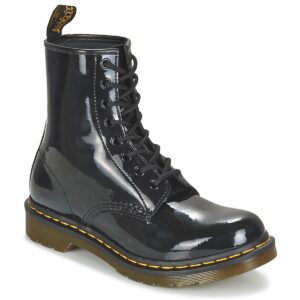 Dr. Martens  1460 W BLACK PATENT LAMPER  Nero -  Stivaletti Donna
