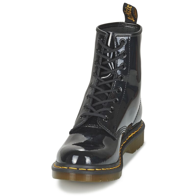 Dr. Martens 1460 W BLACK PATENT LAMPER Schwarz Damen Stiefel - 3