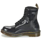 Dr. Martens 1460 W BLACK PATENT LAMPER Schwarz Damen Stiefel - 4