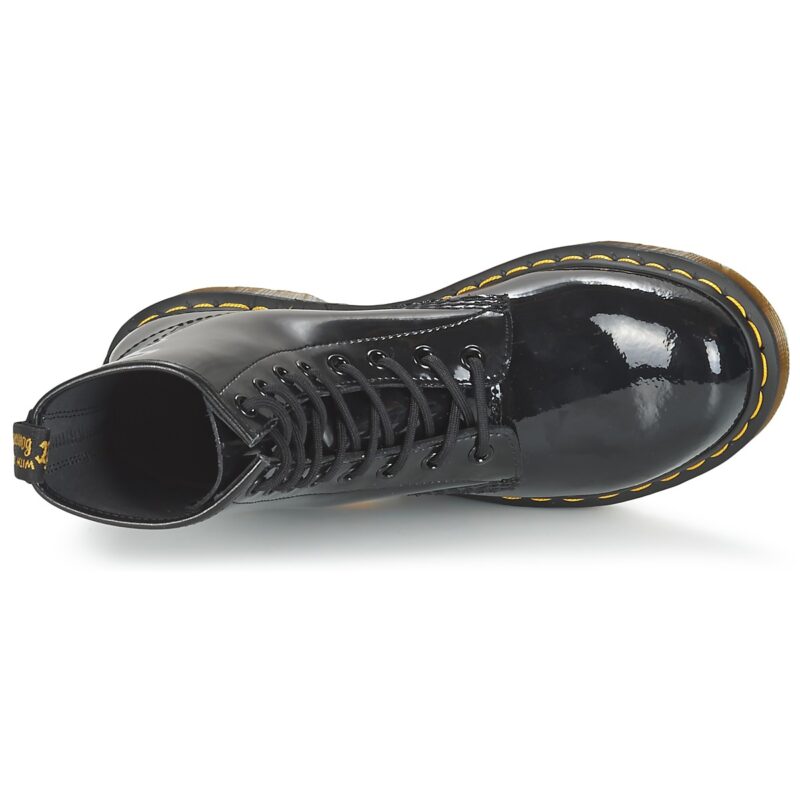 Dr. Martens 1460 W BLACK PATENT LAMPER Schwarz Damen Stiefel - 6