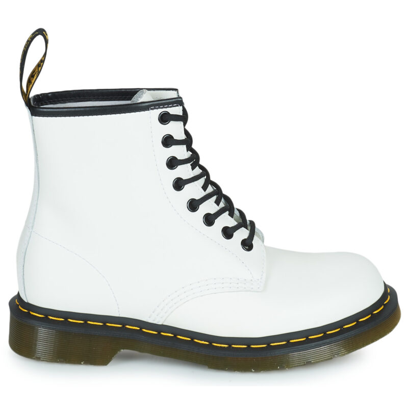 Dr. Martens  1460 WHITE SMOOTH  Bianco -  Stivaletti Donna - 2