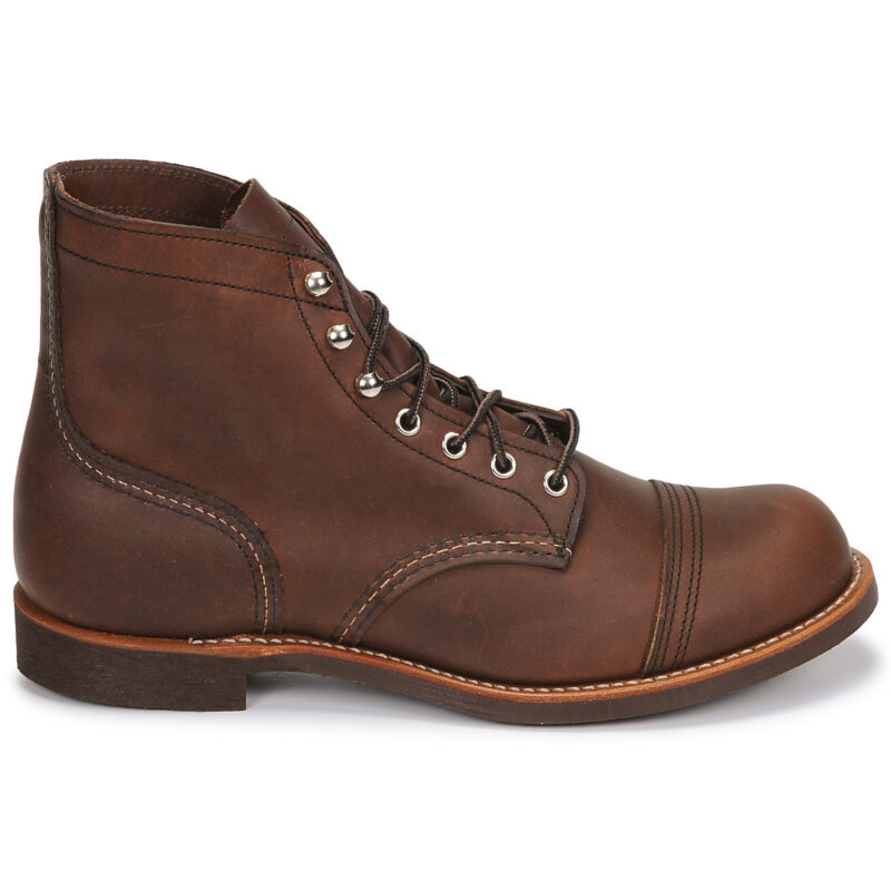 Red Wing IRON RANGER Herren-Ankle-Boots in Bernsteinbraun - Gr&ouml;&szlig;e 2