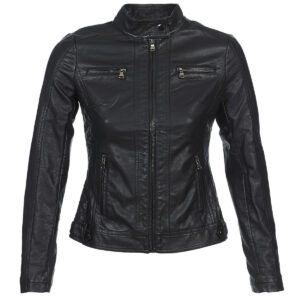 Giacca in pelle  Moony Mood  PUIR  Nero -   Giacche in pelle Donna