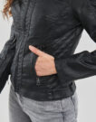 Lederjackeelle Moony Mood PUIR Schwarze Jacken in pelle Frau - 6