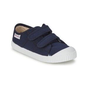 Victoria BLUCHER LONA DOS VELCROS Blu - Sneakers Bambino